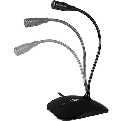 KLIM Talk Microfone USB para PC e Mac ampla compatibilidade com botão silencioso microfone de gravação profissional de alta definição novo preto Filtro de Audio que Aísla tu Voz, Compatible con Video Conference, No Requiere Instalar Programas, Negro KLIM Talk Microfone USB para PC e Mac ampla compatibilidade com botão silencioso microfone de gravação profissional de alta definição novo preto Filtro de Audio que Aísla tu Voz, Compatible con Video Conference, No Requiere Instalar Programas, Negro