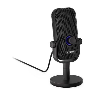 ENDORFY Solum Voice S, microfone para streaming, bate-papo e gravação de podcasts, iluminação RGB, saída de auriculares, botão Tap-to-Mute, Control Gain, padrão polar cardióide, EY1B013 ENDORFY Solum Voice S, microfone para streaming, bate-papo e gravação de podcasts, iluminação RGB, saída de auriculares, botão Tap-to-Mute, Control Gain, padrão polar cardióide, EY1B013