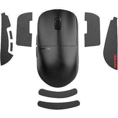 Pulsar Gaming Gears Supergrip para X2H, mini Absorve o suor, aderência antiderrapante de alto desempenho, adesivo 3 M, sem resíduos, ultrafino Pulsar Gaming Gears Supergrip para X2H, mini Absorve o suor, aderência antiderrapante de alto desempenho, adesivo 3 M, sem resíduos, ultrafino