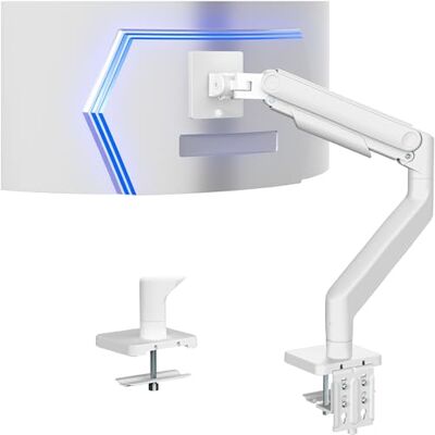 VIVO Suporte premium para monitor, braço com tensão de alta resistência para ecrãs de até 49 polegadas, branco, STAND-V101VW VIVO Suporte premium para monitor, braço com tensão de alta resistência para ecrãs de até 49 polegadas, branco, STAND-V101VW