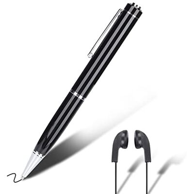 Heayzoki Gravadores de voz digitais, mini gravador de voz com cancelamento de ruído, caneta de gravação de alta definição portátil para conferências, reprodutor Mp3 Heayzoki Gravadores de voz digitais, mini gravador de voz com cancelamento de ruído, caneta de gravação de alta definição portátil para conferências, reprodutor Mp3