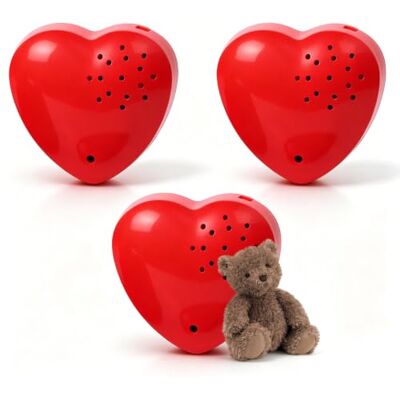 GAOUTO 3 gravadores de voz para animais de peluche, gravação de 60 segundos, gravador de som de peluche, módulo de som, gravador de voz em forma de coração, brinquedo para gravação personalizada GAOUTO 3 gravadores de voz para animais de peluche, gravação de 60 segundos, gravador de som de peluche, módulo de som, gravador de voz em forma de coração, brinquedo para gravação personalizada