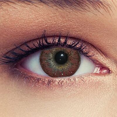 Designlenses , Duas lentes de cor Avelan para um aspeto muito natural de três meses sem dioptrias/correção + estojo de lente "Natural" (Avelan) grátis Designlenses , Duas lentes de cor Avelan para um aspeto muito natural de três meses sem dioptrias/correção + estojo de lente "Natural" (Avelan) grátis