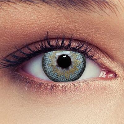 Designlenses , Duas lentes de cor azul claro para uma aparência muito natural para os olhos escuros de três meses sem dioprtías/corrigir capa de lente grátis " Designlenses , Duas lentes de cor azul claro para uma aparência muito natural para os olhos escuros de três meses sem dioprtías/corrigir capa de lente grátis "