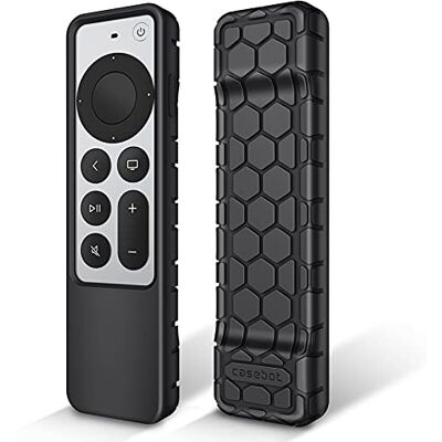 FINTIE Capa para comando Apple TV 4K Siri Remote 3ª geração (2022) e 2.ª geração (2021), protetor de silicone leve, antiderrapante FINTIE Capa para comando Apple TV 4K Siri Remote 3ª geração (2022) e 2.ª geração (2021), protetor de silicone leve, antiderrapante