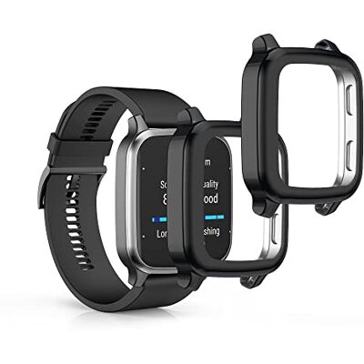 kwmobile Capa compatível com Garmin Venu Sq 2 Music/Sq 2 capa 2X protetor de ecrã completo ultrafino e anti-choque preto kwmobile Capa compatível com Garmin Venu Sq 2 Music/Sq 2 capa 2X protetor de ecrã completo ultrafino e anti-choque preto