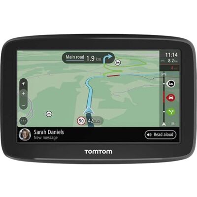 TomTom GPS para carro GO Classic, 6 polegadas, com tráfego e teste de radares, graças ao Traffic, mapas da UE, atualizações via WiFi, suporte reversível integrado TomTom GPS para carro GO Classic, 6 polegadas, com tráfego e teste de radares, graças ao Traffic, mapas da UE, atualizações via WiFi, suporte reversível integrado