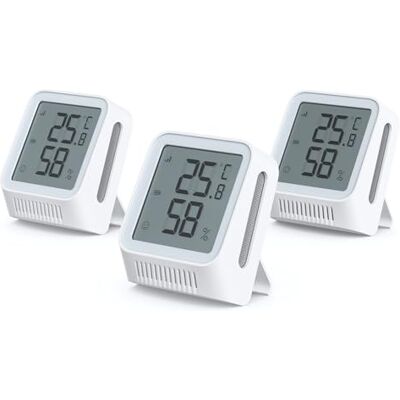 X-Sense Termómetro higrómetro Wi-Fi, STH0A, 3 unidades Controlo de temperatura e humidade, requer estação base SBS50 X-Sense Termómetro higrómetro Wi-Fi, STH0A, 3 unidades Controlo de temperatura e humidade, requer estação base SBS50