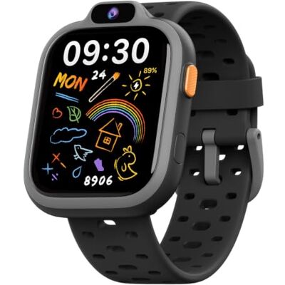 BIGGERFIVE Relógio inteligente meninos meninas 3-14, 1,8" pulseira Pedómetro, frequência cardíaca, resistente à água IP68, monitor de sono, despertador, jogos, música, vídeos e fotos BIGGERFIVE Relógio inteligente meninos meninas 3-14, 1,8" pulseira Pedómetro, frequência cardíaca, resistente à água IP68, monitor de sono, despertador, jogos, música, vídeos e fotos