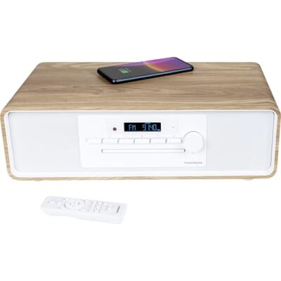 THOMSON - MIC301IDABBT - Acabamento madeira - 75W - Micro-sistema THOMSON - MIC301IDABBT - Acabamento madeira - 75W - Micro-sistema