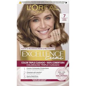 L'Oreal Paris L'ORÉAL PARIS Excellence Creme de Pintura Permanente Tomo 7 Loiro L'Oreal Paris L'ORÉAL PARIS Excellence Creme de Pintura Permanente Tomo 7 Loiro