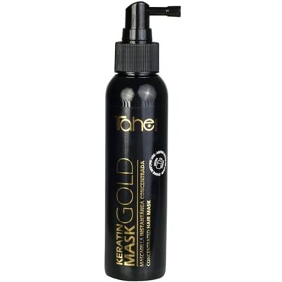 Tahe Keratin Gold Máscara concentrada de efeito instantâneo sem enxaguar com ouro líquido e queratina, 125 ml Tahe Keratin Gold Máscara concentrada de efeito instantâneo sem enxaguar com ouro líquido e queratina, 125 ml