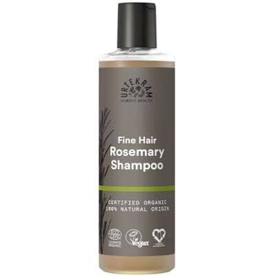 Urtekram Shampoo de alecrim para cabelo fino, champô orgânico certificado vegano, fórmula nutritiva e fortalecedora, aloé vera e glicerina para cabelo saudável e volume, 250 ml (embalagem de 1) Urtekram Shampoo de alecrim para cabelo fino, champô orgânico certificado vegano, fórmula nutritiva e fortalecedora, aloé vera e glicerina para cabelo saudável e volume, 250 ml (embalagem de 1)