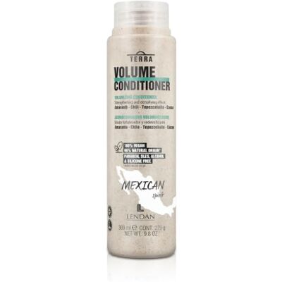 Lendan Volume condicionador Terra Volume Conditioner, 300 ml, maximiza o volume do cabelo sem aglomerar melena suave fortalece e redensifica anti-encrespamento do cabelo vegano Lendan Volume condicionador Terra Volume Conditioner, 300 ml, maximiza o volume do cabelo sem aglomerar melena suave fortalece e redensifica anti-encrespamento do cabelo vegano