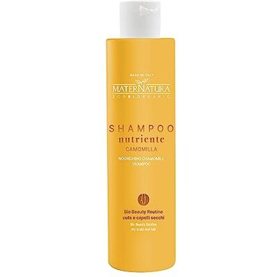 Maternatura , Shampoo para cabelo seco de camomila, fórmula enriquecida com condicionador nutritivo e hidratante, Bio Beauty Routine para couro cabeludo e cabelo seco, Made in Italy 250 ml Maternatura , Shampoo para cabelo seco de camomila, fórmula enriquecida com condicionador nutritivo e hidratante, Bio Beauty Routine para couro cabeludo e cabelo seco, Made in Italy 250 ml