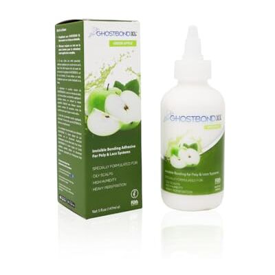 Professional Hair Labs Ghost Bond Adesivo para perucas, sem produtos químicos, XL maçã 5 oz/147 ml Professional Hair Labs Ghost Bond Adesivo para perucas, sem produtos químicos, XL maçã 5 oz/147 ml