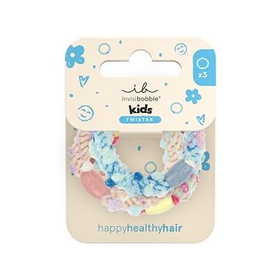 Invisibobble TWISTAR Kids Pom Pom Tie (3 unidades) – Bolsas coloridas com pompons para crianças, elástico, divertido e suave, com de cavalo entrançado para meninas e meninos, ideal para cabeças Invisibobble TWISTAR Kids Pom Pom Tie (3 unidades) – Bolsas coloridas com pompons para crianças, elástico, divertido e suave, com de cavalo entrançado para meninas e meninos, ideal para cabeças