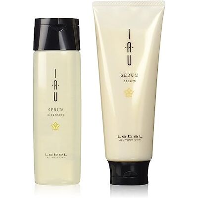 Lebel IAU Serum Cleansing Hair Shampoo 200 ml & IAU Serum Cream 200 ml Conjunto (Conjunto de chá verde) Lebel IAU Serum Cleansing Hair Shampoo 200 ml & IAU Serum Cream 200 ml Conjunto (Conjunto de chá verde)