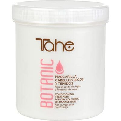Tahe Botanic Máscara de cabelo tingido/máscara para cabelos tingidos e secos efeito regenerador, 700 ml Tahe Botanic Máscara de cabelo tingido/máscara para cabelos tingidos e secos efeito regenerador, 700 ml