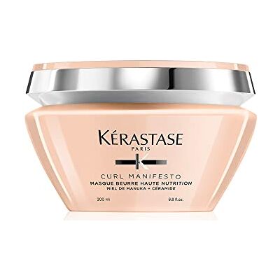 KÉRASTASE Curl Manifesto, Máscara Extra Nutritiva Anti-frizz, Cuidado Nutritivo e Fortalecedor, Para Cabelo Ondulado, Encaracolado ou Afro, Masque Beurre Haute Nutrition, 200 ml KÉRASTASE Curl Manifesto, Máscara Extra Nutritiva Anti-frizz, Cuidado Nutritivo e Fortalecedor, Para Cabelo Ondulado, Encaracolado ou Afro, Masque Beurre Haute Nutrition, 200 ml