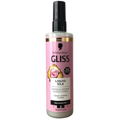 Gliss Kur Liquid Silk Express Repair Conditioner Spray 200 ml/6,7 Fl. Oz. by Kur Gliss Kur Liquid Silk Express Repair Conditioner Spray 200 ml/6,7 Fl. Oz. by Kur