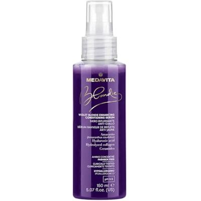 Medavita Violet Blonde Sérum Condicionador iluminador, 150 ml, spray para cabelos loiros Medavita Violet Blonde Sérum Condicionador iluminador, 150 ml, spray para cabelos loiros