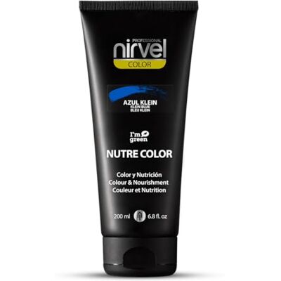 Nirvel NUTRE COLOR FLUOR Azul Klein 200 mL Máscara Profissional Coloração temporária Nutrição e brilho Nirvel NUTRE COLOR FLUOR Azul Klein 200 mL Máscara Profissional Coloração temporária Nutrição e brilho