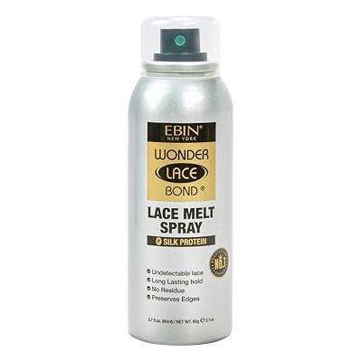EBIN NEW YORK Spray de fusão Lace Melt, 80 ml, proteção de seda para perucas de couro EBIN NEW YORK Spray de fusão Lace Melt, 80 ml, proteção de seda para perucas de couro