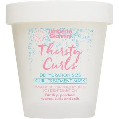 Umberto Giannini Máscara de tratamento Thirsty Curls para caracóis secos e desidratados 210 g Umberto Giannini Máscara de tratamento Thirsty Curls para caracóis secos e desidratados 210 g