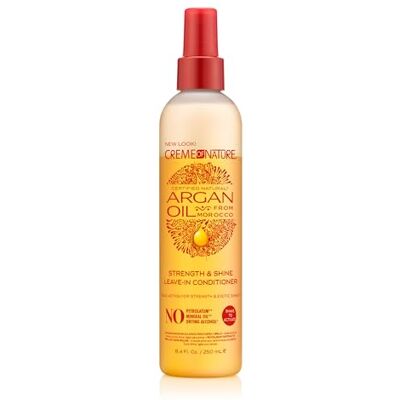 Creme of Nature Óleo de Argan Tratamento Condicionador Brilhante e Fortalecedor sem enxágue, protetor térmico com Óleo de Argan, Cuidado para todos os tipos de cabelo 250 ml Creme of Nature Óleo de Argan Tratamento Condicionador Brilhante e Fortalecedor sem enxágue, protetor térmico com Óleo de Argan, Cuidado para todos os tipos de cabelo 250 ml