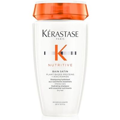 KÉRASTASE Nutritive, champô hidratante, para cabelo seco, fortalece e repara, com proteínas vegetais, Bain Satin, 250 ml KÉRASTASE Nutritive, champô hidratante, para cabelo seco, fortalece e repara, com proteínas vegetais, Bain Satin, 250 ml