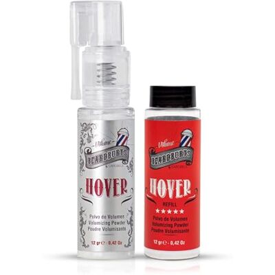 BY CAROBELS BEARDBURYS Pó de penteado Beardburys Hover para homem, textura mate, fornece volume e elevação a partir da raiz, ideal para cabelos finos, sem brilho, fixação flexível, qualidade de barbearia, 12 g recarga BY CAROBELS BEARDBURYS Pó de penteado Beardburys Hover para homem, textura mate, fornece volume e elevação a partir da raiz, ideal para cabelos finos, sem brilho, fixação flexível, qualidade de barbearia, 12 g recarga