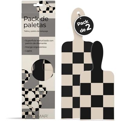 FRAMAR Tablero de Coloración Del Cabello Balayage Paleta de 2 Unidades Tinte Para Resaltar el Kit de Tinte Para el Cabello, Kit de Tinte Para el Cabello Balayage Para Peluquería, En Blanco y Negro FRAMAR Tablero de Coloración Del Cabello Balayage Paleta de 2 Unidades Tinte Para Resaltar el Kit de Tinte Para el Cabello, Kit de Tinte Para el Cabello Balayage Para Peluquería, En Blanco y Negro