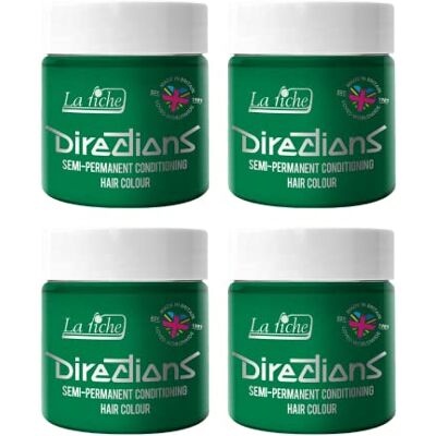 La Riche 4 x Riche Directions Semi-Permanent Hair Color Bote de 100 ml (Apple Green) La Riche 4 x Riche Directions Semi-Permanent Hair Color Bote de 100 ml (Apple Green)