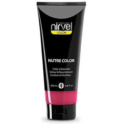 Nirvel NUTRE COLOR FLUOR Morango 200 mL Máscara Profissional Coloração temporária Nutrição e brilho Nirvel NUTRE COLOR FLUOR Morango 200 mL Máscara Profissional Coloração temporária Nutrição e brilho