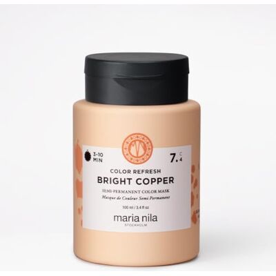 Maria Nila Color Refresh Bright Copper máscara cobre Pigmentos Semipermanentes en 3 a 10 Minutos El Aceite de Argán Hidrata y Reduce el Encrespamiento Maria Nila Color Refresh Bright Copper máscara cobre Pigmentos Semipermanentes en 3 a 10 Minutos El Aceite de Argán Hidrata y Reduce el Encrespamiento