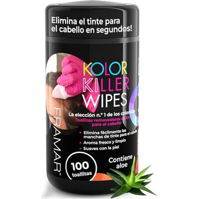 FRAMAR Removedor de Tinte de Cabelo Remove Tinta do Cabelo Suavemente da Pele, Arraste de Cor de Cabelo, Removedor de Cor de Cabelo, – Cheiro Agradável – 100 Unidades em Caixa Dispensadora Tinte de Pelo Suavemente de la Piel, Arrastre de Color Pelo, Rem FRAMAR Removedor de Tinte de Cabelo Remove Tinta do Cabelo Suavemente da Pele, Arraste de Cor de Cabelo, Removedor de Cor de Cabelo, – Cheiro Agradável – 100 Unidades em Caixa Dispensadora Tinte de Pelo Suavemente de la Piel, Arrastre de Color Pelo, Rem