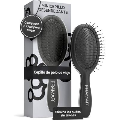 FRAMAR Escova de cabelo de viagem escova de cabelo pequeno, escova Pequeno cabelo, mini escova de cabelo, decote de cabelo, compacto para viajar, para todos os tipos de cabelo FRAMAR Escova de cabelo de viagem escova de cabelo pequeno, escova Pequeno cabelo, mini escova de cabelo, decote de cabelo, compacto para viajar, para todos os tipos de cabelo