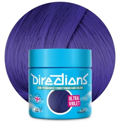 La Riche New Directions Tinta semi-permanente para o cabelo, 88 ml, cor violeta La Riche New Directions Tinta semi-permanente para o cabelo, 88 ml, cor violeta