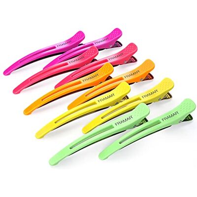FRAMAR Grampos de cabelo cabeleireiro clipes de cabelo profissionais para secções e penteados, ganchos de cabelo para mulher, ganchos de cabelo para mulher, grampos de cabelo, clipes de cabelo para Seccionados y Peinados, Pinza Pelo Mujer, Pinzas Pelo M FRAMAR Grampos de cabelo cabeleireiro clipes de cabelo profissionais para secções e penteados, ganchos de cabelo para mulher, ganchos de cabelo para mulher, grampos de cabelo, clipes de cabelo para Seccionados y Peinados, Pinza Pelo Mujer, Pinzas Pelo M