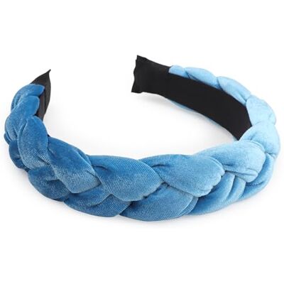 DRESHOW Diademas trançadas para mulher aro de veludo elástico Criss Cross Hair Bands acessórios DRESHOW Diademas trançadas para mulher aro de veludo elástico Criss Cross Hair Bands acessórios