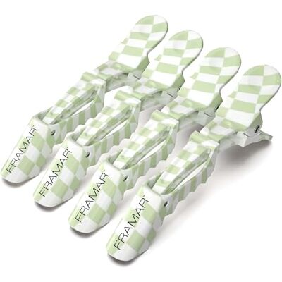 FRAMAR Grampos de cabelo cabeleireiro clipes de cabelo profissionais para secções e penteados, ganchos de cabelo para mulher, grampos de cabelo, fixação forte sem escorregar, estampado a quadros Para Seccionados y Peinados, Pinzas Pelo Mujer, Clips Pelo FRAMAR Grampos de cabelo cabeleireiro clipes de cabelo profissionais para secções e penteados, ganchos de cabelo para mulher, grampos de cabelo, fixação forte sem escorregar, estampado a quadros Para Seccionados y Peinados, Pinzas Pelo Mujer, Clips Pelo