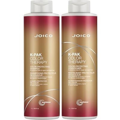 Joico K-Pak Color Shampoo & Conditioner Liter Duo by Joico K-Pak Color Shampoo & Conditioner Liter Duo by