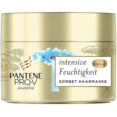 Pantene Pro-V Miracles Sorbet Máscara capilar para uma hidratação intensa com biotina e essência de baobá, Provitamina B5, cabelo seco e danificado, 160 ml Pantene Pro-V Miracles Sorbet Máscara capilar para uma hidratação intensa com biotina e essência de baobá, Provitamina B5, cabelo seco e danificado, 160 ml