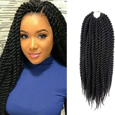 DakTou (45,72 cm, 6 embalagens/lote) Havana Twist Crochet tranças 2 X senegalês Twist Crochet cabelo Mambo Twist trançado (45,72 cm, 1B) DakTou (45,72 cm, 6 embalagens/lote) Havana Twist Crochet tranças 2 X senegalês Twist Crochet cabelo Mambo Twist trançado (45,72 cm, 1B)
