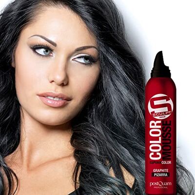 POSTQUAM Espuma cor de ardósia para cabelo cinzento ou tingido reaviva a cor, fixa e condição sem amoníaco, com óleo de rícino hidratante, 300 ml Vegana POSTQUAM Espuma cor de ardósia para cabelo cinzento ou tingido reaviva a cor, fixa e condição sem amoníaco, com óleo de rícino hidratante, 300 ml Vegana