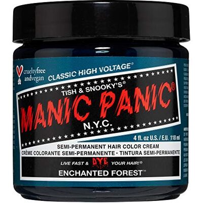Manic Panic Enchanted Forest Classic Creme, coloração semipermanente para o cabelo, vegana, sem crueldade animal, sem corantes, 118 ml Manic Panic Enchanted Forest Classic Creme, coloração semipermanente para o cabelo, vegana, sem crueldade animal, sem corantes, 118 ml