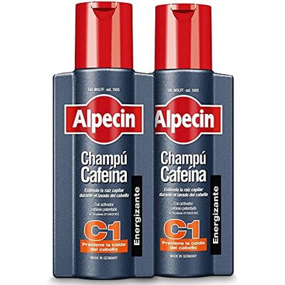 Alpecin Caffeine Shampoo C1 2x250ml Champô antiqueda homem e com cafeína Tratamento para a queda do cabelo Shampoo Anti-Queda de Cabelo Tratamento Masculino Alpecin Caffeine Shampoo C1 2x250ml Champô antiqueda homem e com cafeína Tratamento para a queda do cabelo Shampoo Anti-Queda de Cabelo Tratamento Masculino
