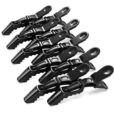FRAMAR Ganchos Cabelo Cabeleireiro Clips de Cabelo Profissionais Para Secções e Penteados, Pinça Cabelo Mulher, Pinças Cabelo Mulher, Clips Cabelo, Fixação Forte Sem Deslizar – Preto Pack de 10 Para Seccionados y Peinados, Pinza Pelo Mujer, Pinzas Pelo FRAMAR Ganchos Cabelo Cabeleireiro Clips de Cabelo Profissionais Para Secções e Penteados, Pinça Cabelo Mulher, Pinças Cabelo Mulher, Clips Cabelo, Fixação Forte Sem Deslizar – Preto Pack de 10 Para Seccionados y Peinados, Pinza Pelo Mujer, Pinzas Pelo