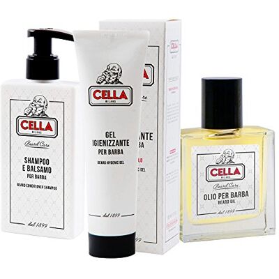 The Goodfellas' smile Kit de cuidados com a barba . Champô, óleo e gel de limpeza. Made in Italy desde 1899 The Goodfellas' smile Kit de cuidados com a barba . Champô, óleo e gel de limpeza. Made in Italy desde 1899